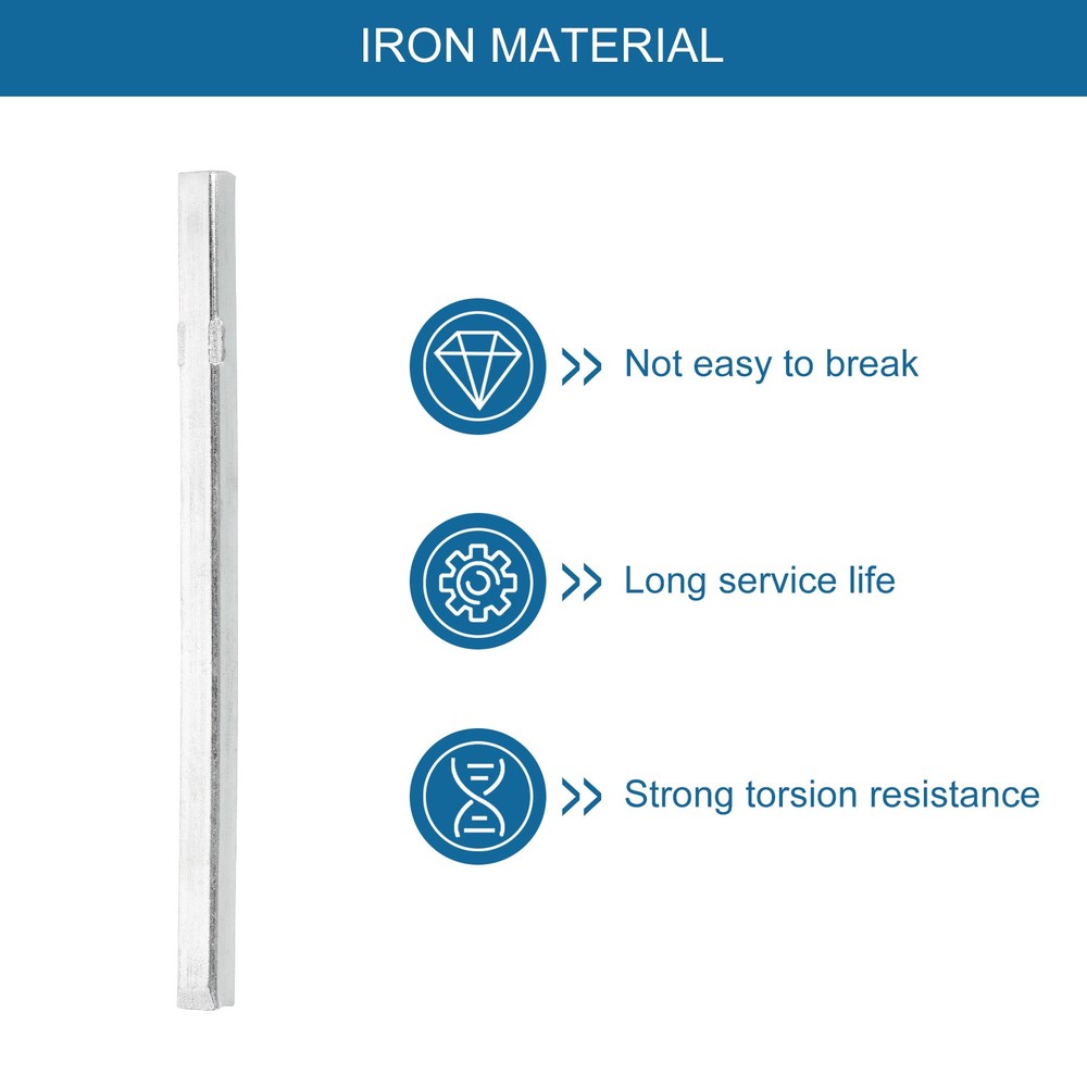 Door Spindle Bar 140mm Door Knob Spindle Door Knobs Silver Iron