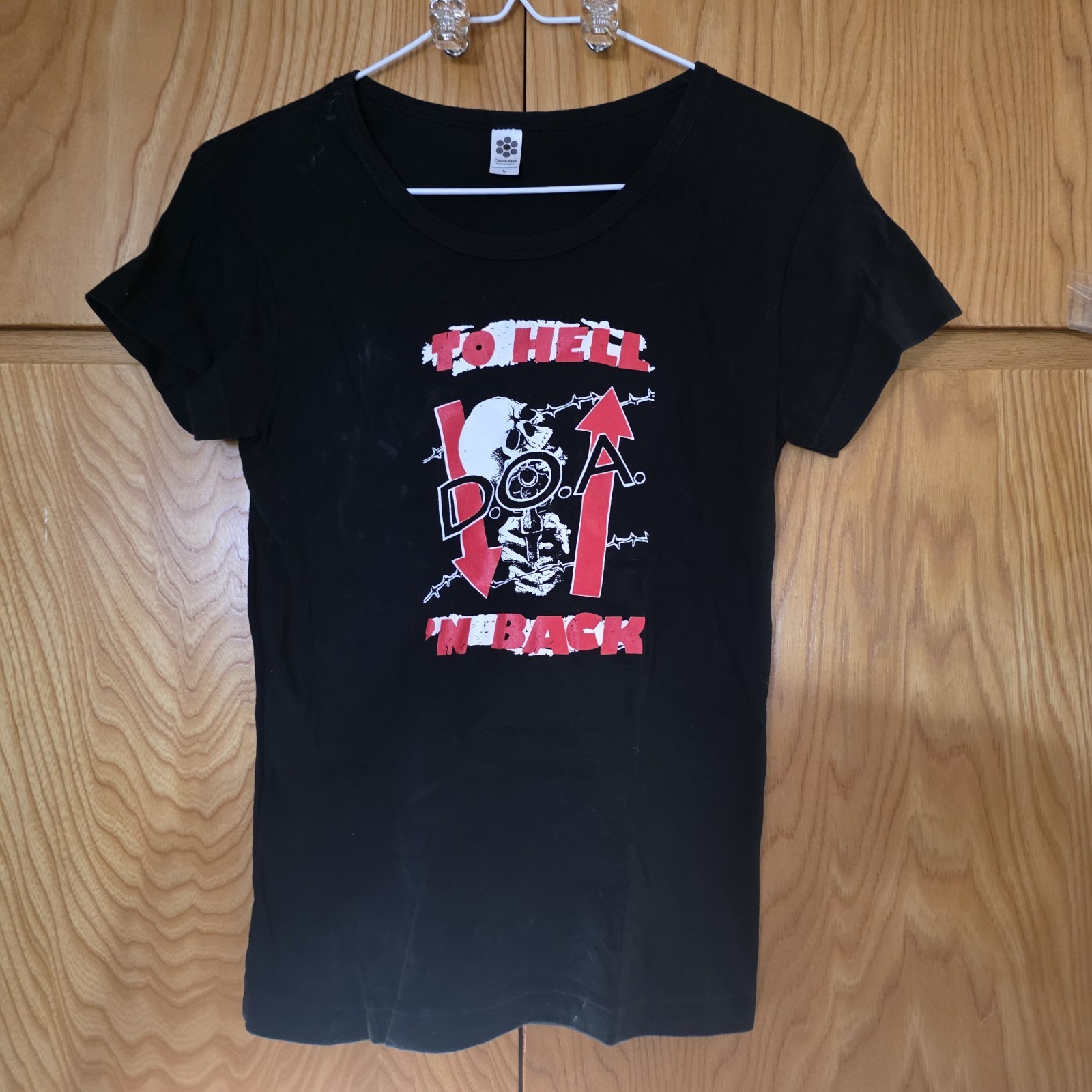 DOA To Hell N Back Women's Large T-Shirt  Pre Owned