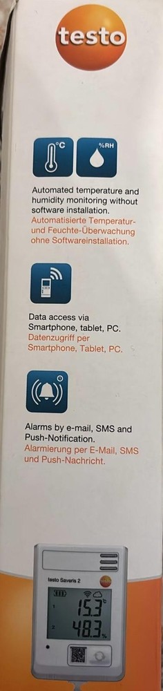 Wireless data logger/WiFi data logger. Testo Saveris 2-H1 -