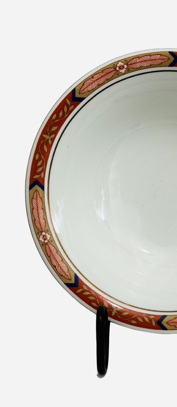 Royal Worcester Beaufort Rust Red Soup Bowls 6.75” Lot Set Of 4 Made In England