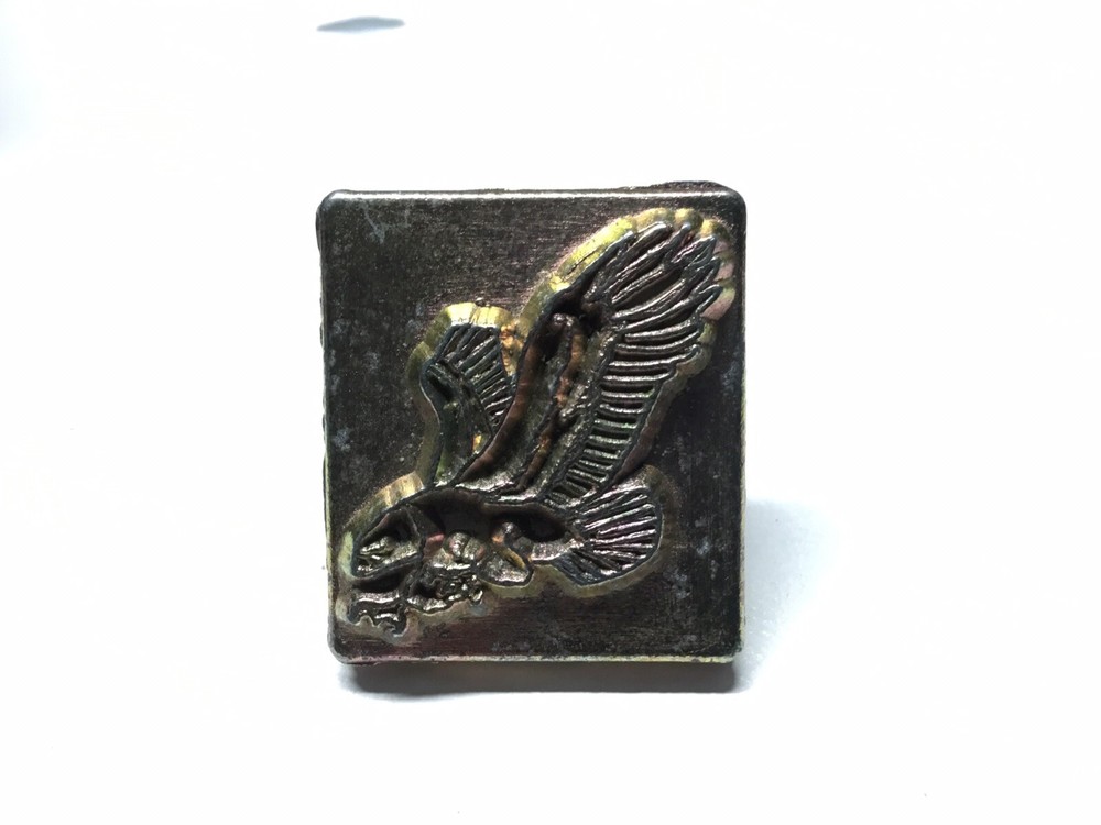 Midas 3D Leather Stamp #8266 Attack Eagle 1”x1 1/8” (Md74)