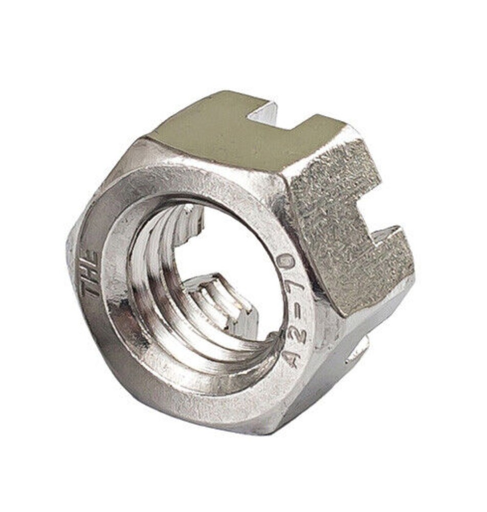 Stainless Steel Slotted Hex Castle Nut Variations Size + Fine Thread