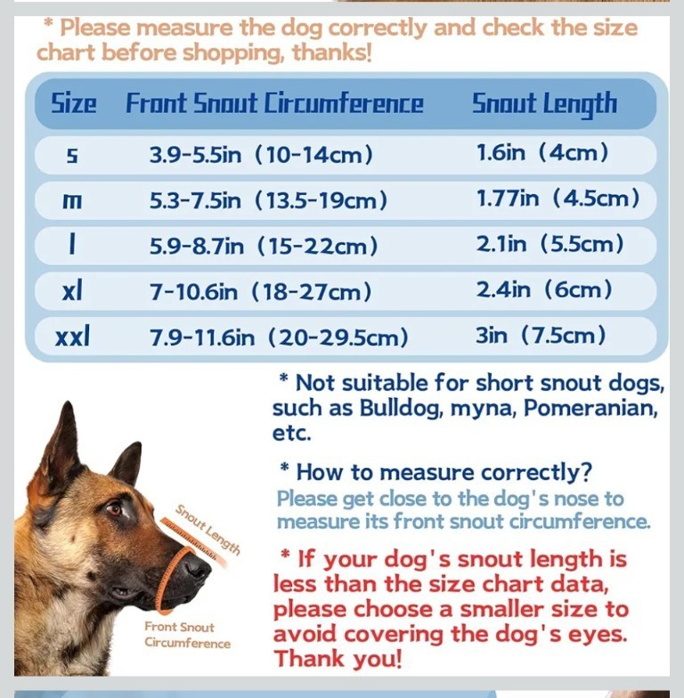 Adjustable Dog Muzzle for Small Dogs Soft Breathable Mesh New