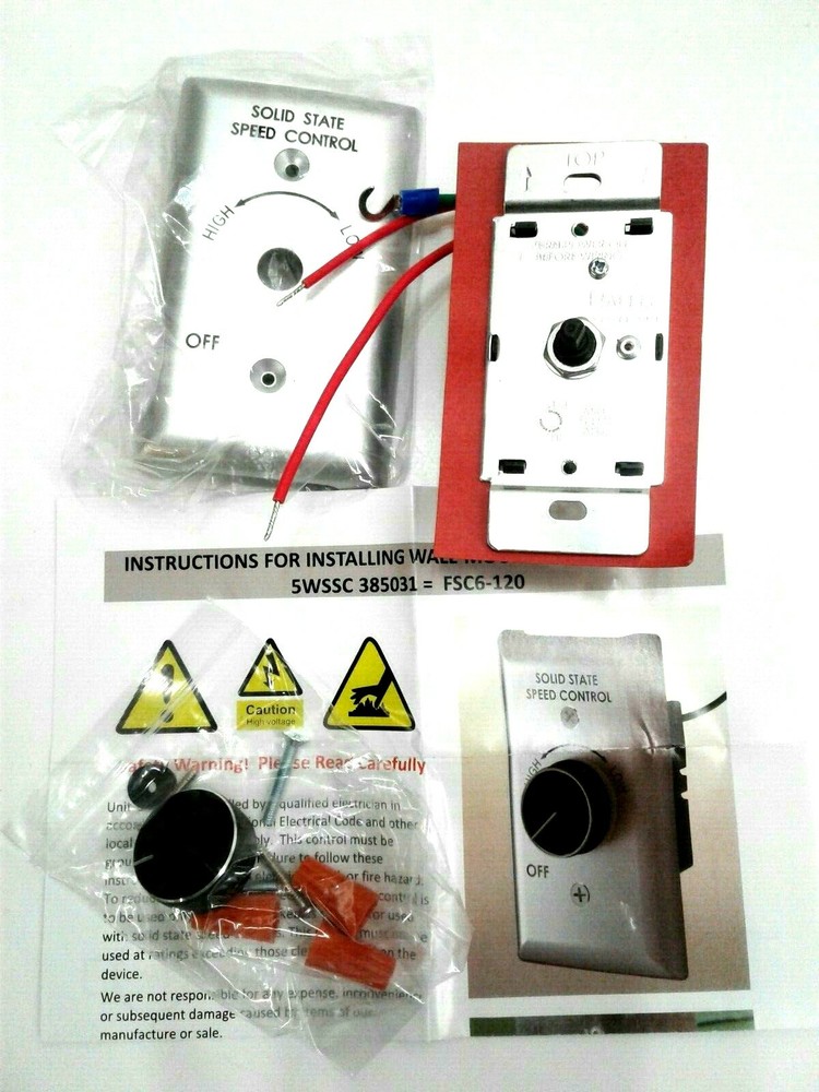 Raffel FSC6-120 Solid State Speed Control Switch 385031 (5 Switches)
