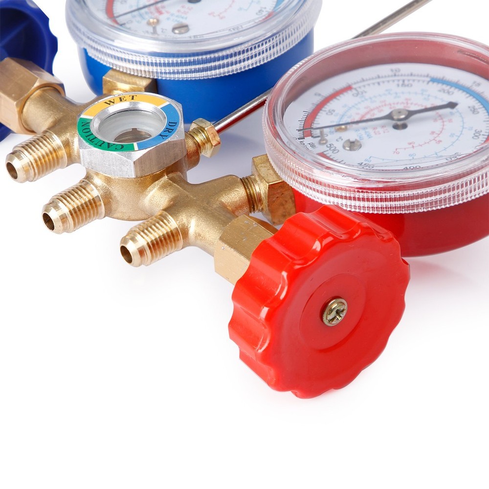 AC Diagnostic Manifold Freon Gauge A/C Tool Set