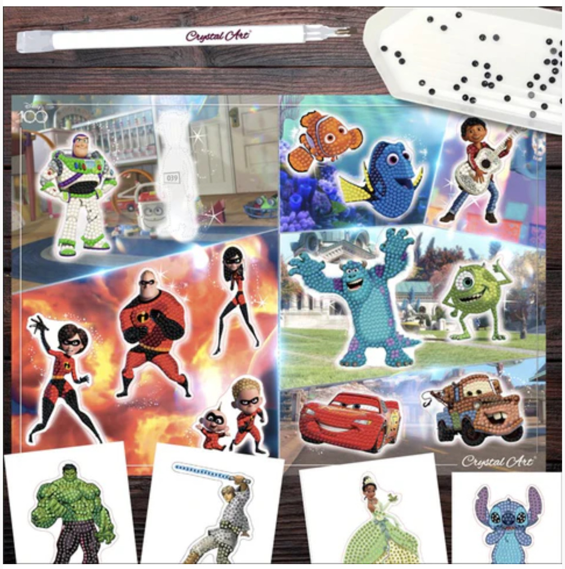 Craft Buddy Disney 100 Years of Wonder Crystal Art Sticker Starter Pack