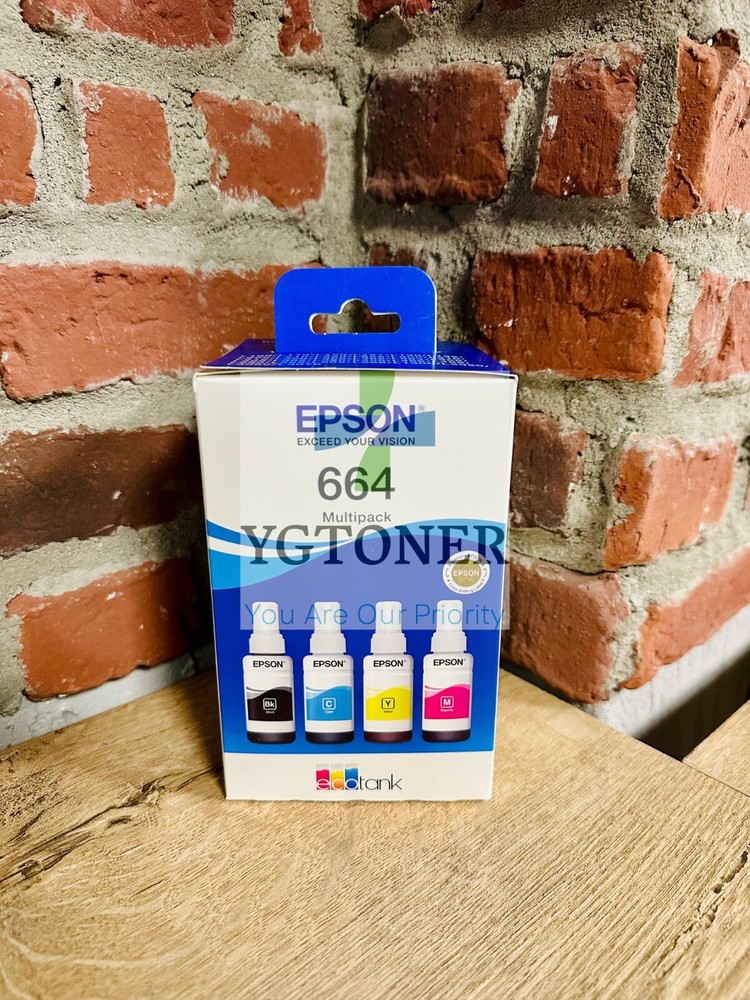 Epson 664 Ink Bottle 4 Pack CMYK
