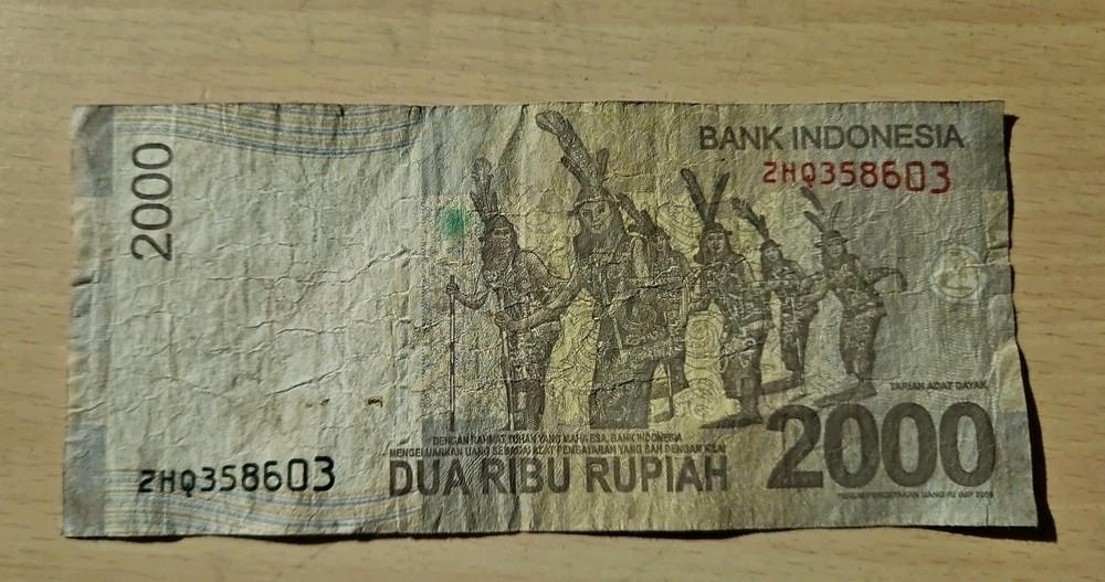 2012 Indonesia 2000 Rupiah Note