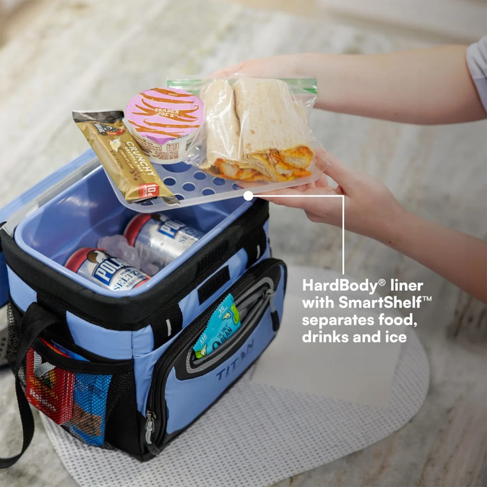 6 Quart Zipperless Soft Cooler Bag for Picnic Beach