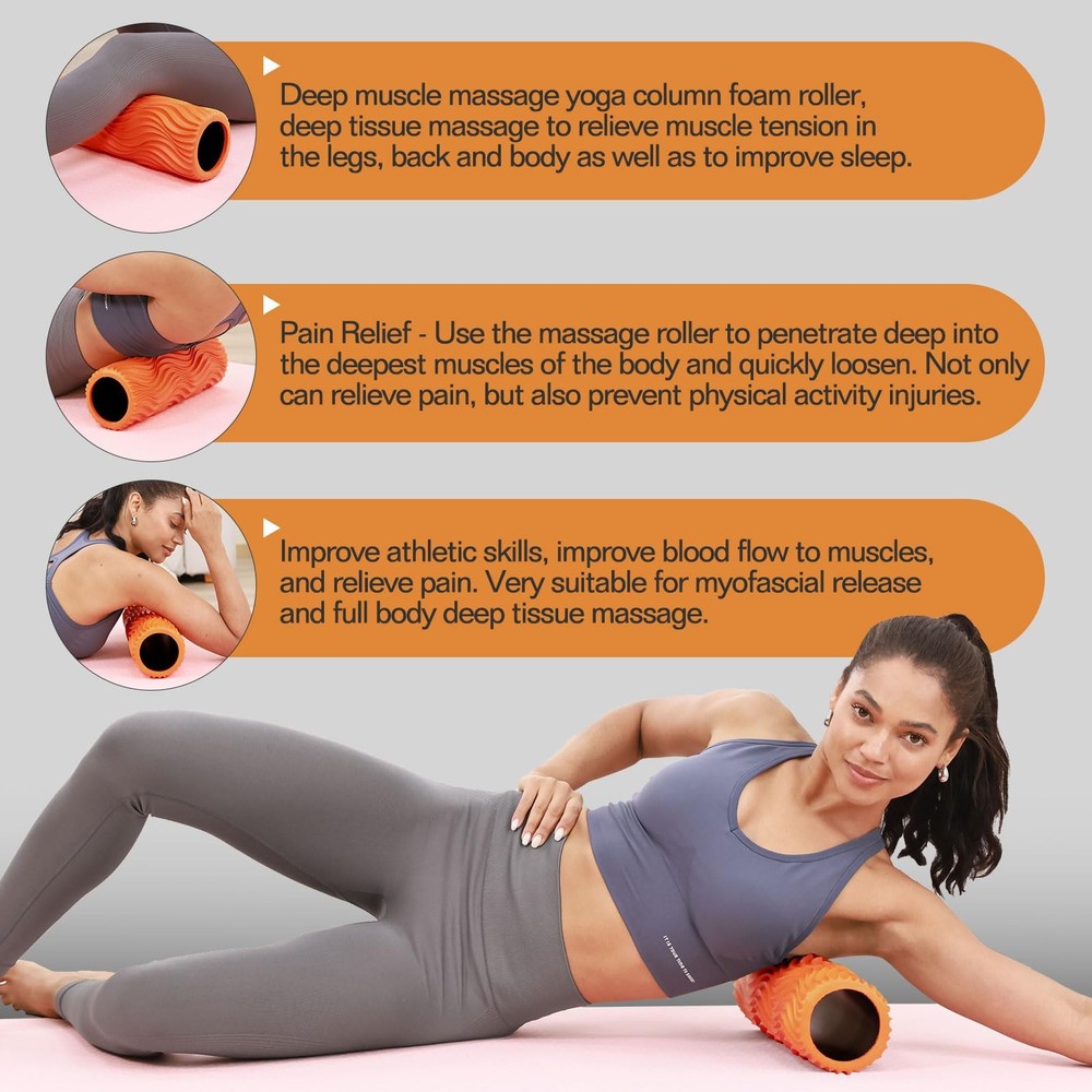 Foam Roller, Trigger Point Foam Roller Massage Roller for Physical Therapy & ...