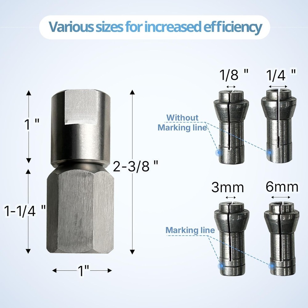 Flapper Adapter, stainless steel angle grinder adapter, compatible with 5/8"-...
