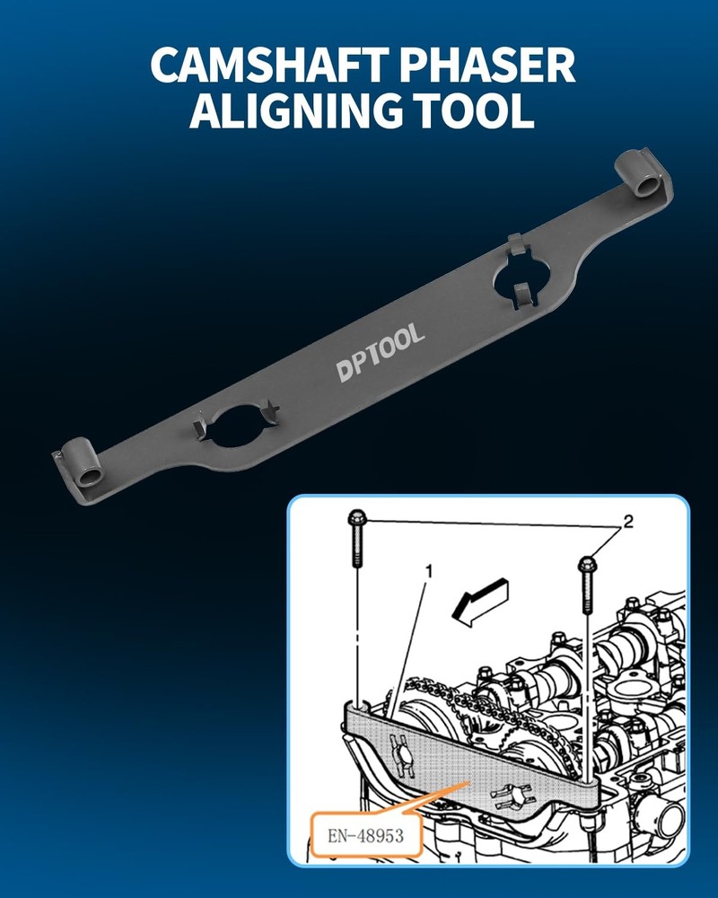 DPTOOL Camshaft Actuator Locking Timing Tool Kit Cam Phaser for GM 2.0 2.4