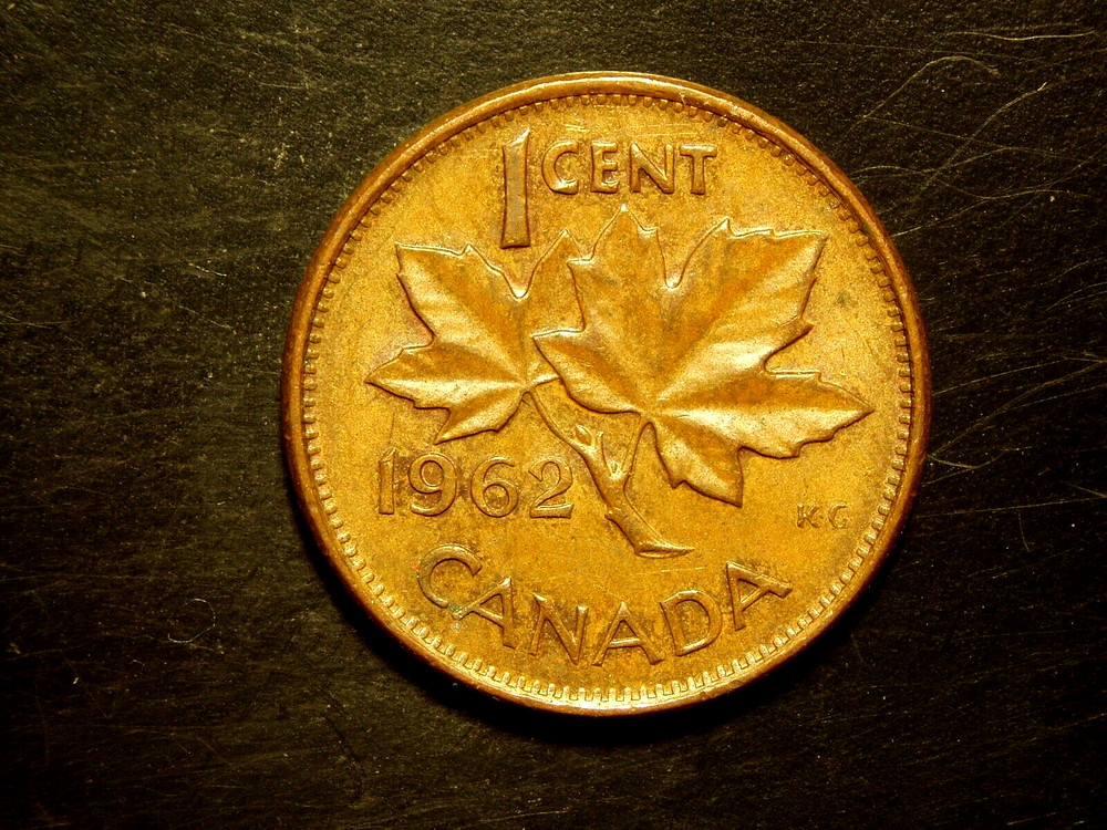 CANADA  1962  1  CENT COIN  # 5