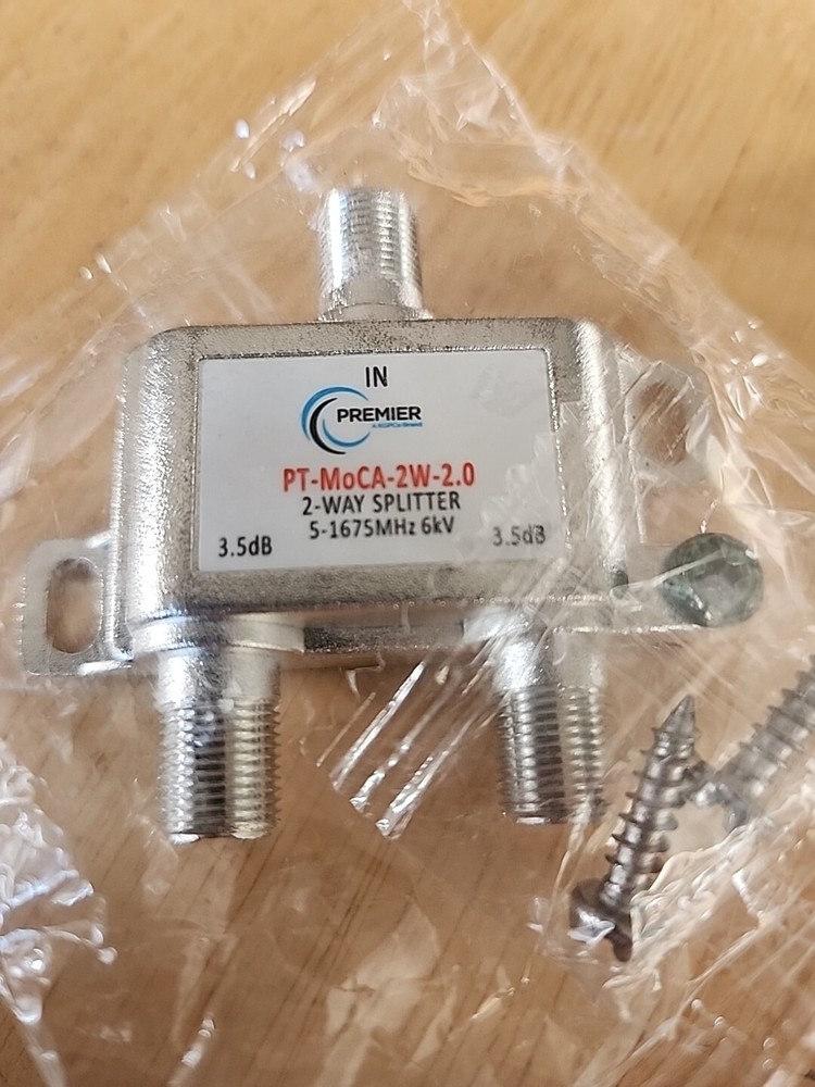 Premier PT-MoCA 2W 2.0 2 Way Splitter 3.5dB