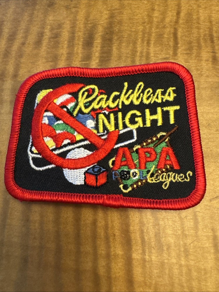 APA Leagues “Rackless Night” Patch - American Poolplayers Association