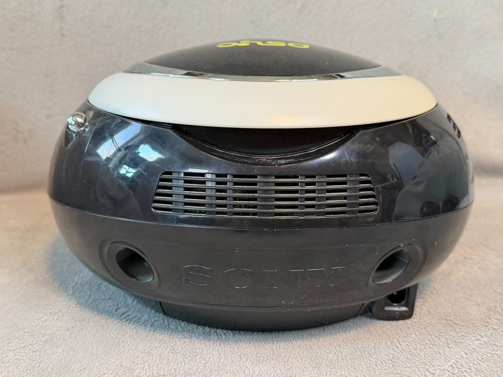 Sony CFD-E90 CD Cassette Boombox AM/FM Tested Works Needs Clean