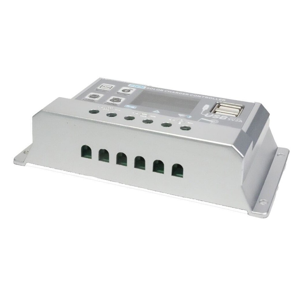 30A Solar Charge Controller 12V24V Panel Battery Regulator APP COMM USB 0V Start