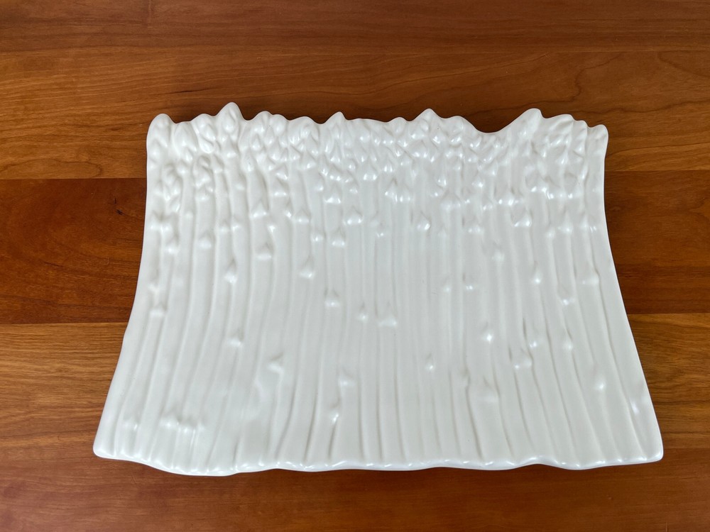 Crate & Barrel Asparagus 12" Platter Designed by Barbara Eigen