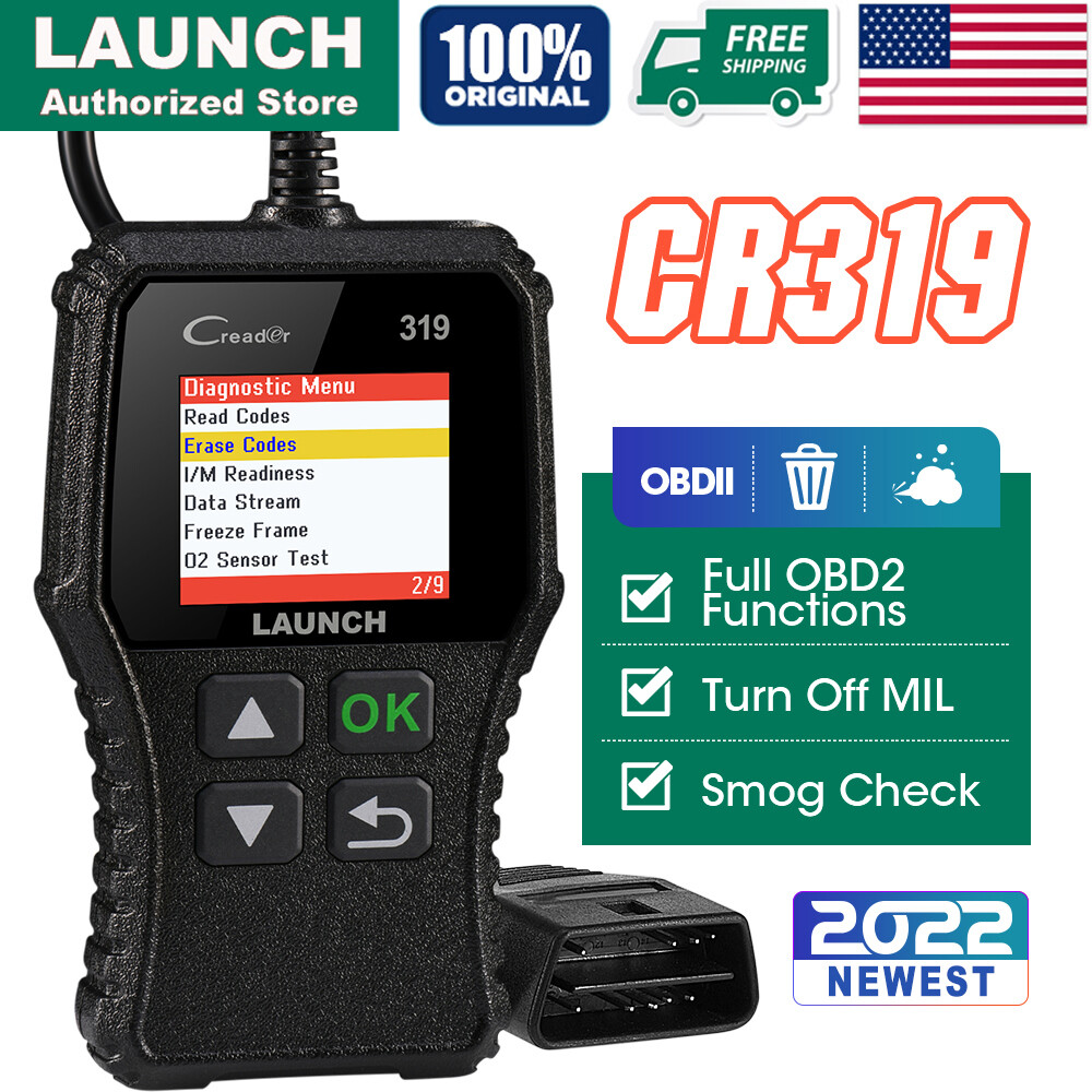LAUNCH CR319 Car OBD2 OBD Code Reader Scanner Check Engine Fault Diagnostic Tool