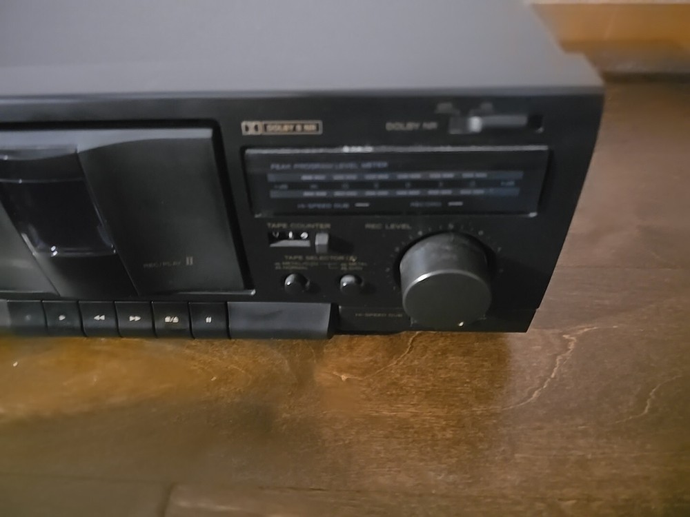 TEAC W-416 Stereo Double Cassette Deck - Tested Working