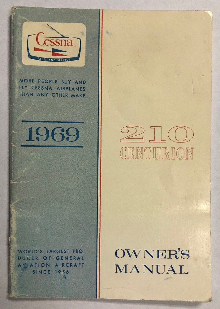 1969 Cessna 210J Centurion Owner’s Manual