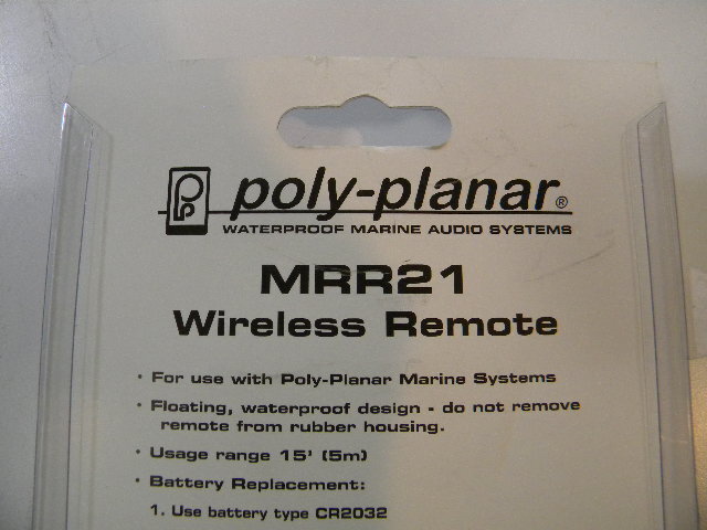 Poly-Planar MRR21 Waterproof Wireless Remote For Audio System NEW