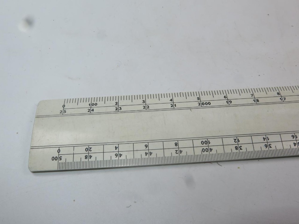 VINTAGE CENTEX Hard Plastic Draughtsman Ruler Ref: 204
