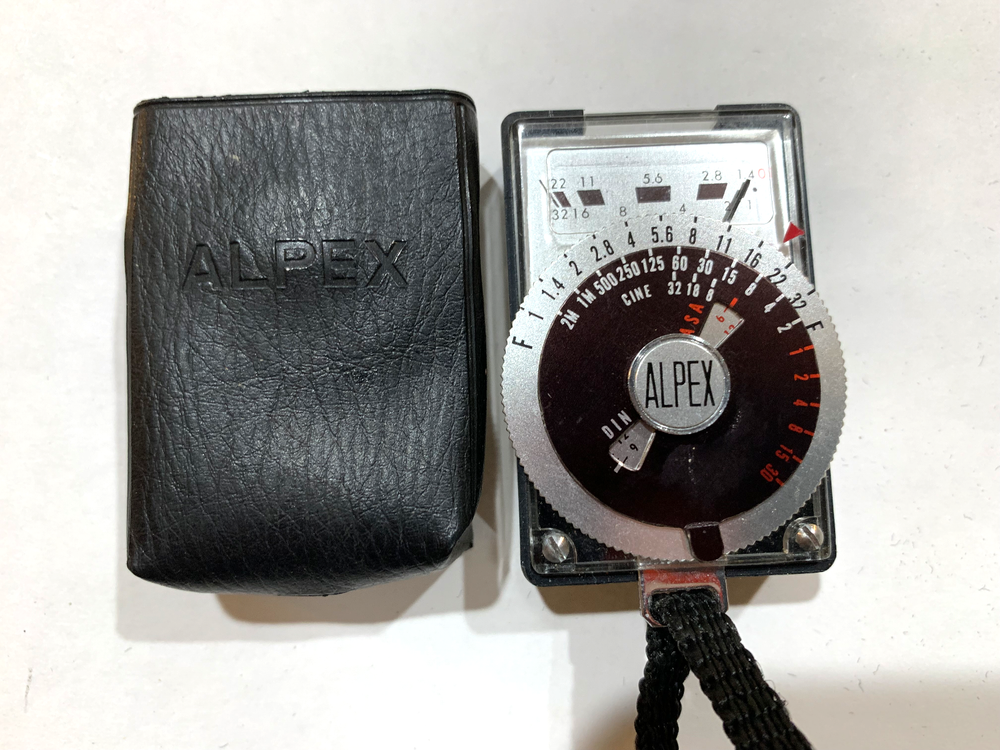 Vintage Alpex Light Exposure Meter
