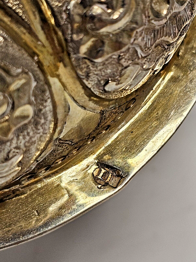 Rare Large 18C Russian Gilt Silver Chalice