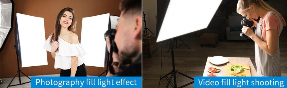 Softbox Lighting Kit, Photo Equipment Studio Soft box 20" x 27", with E27 Socket