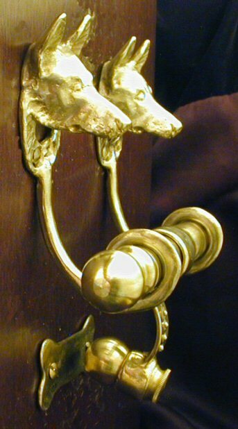 GERMAN SHEPHERD Bronze DUET Door Knocker
