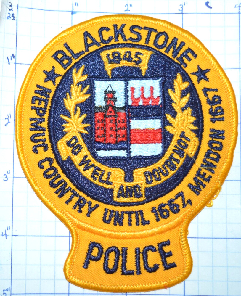 MASSACHUSETTS, BLACKSTONE POLICE DEPT PATCH