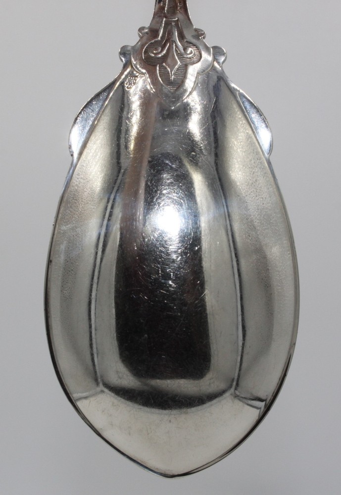 Antique Whiting Mfg Co. 1871 Solid Sterling Silver Pudding Spoon {Armor} 9"