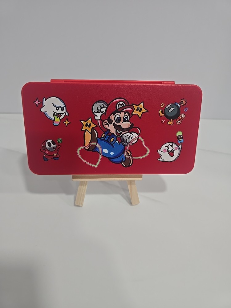 24 Storage Game Card Box for Nintendo Switch/Switch Lite Red Mario Folding Case