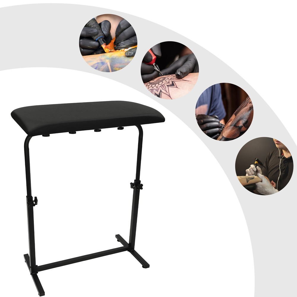 Adjustable Arm Rest Bracket for Tattoo & Salon Use with Thick Sponge Pad