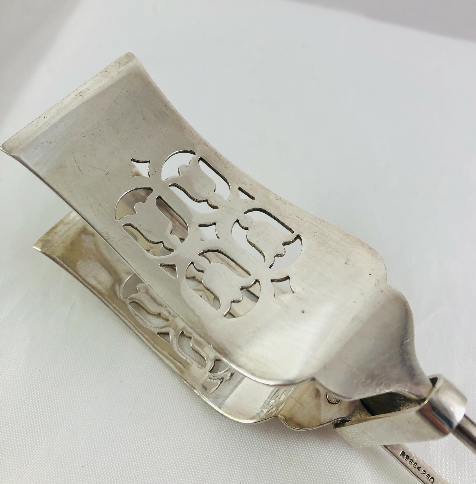 Antique 1918 Princes Silver Plate Mappin & Webb Pastry Asparagus Sandwich Tongs