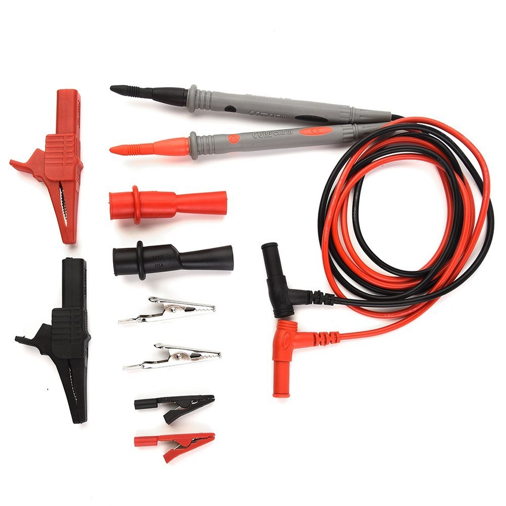 1000V 10A Digital Multimeter Leads Probes Test Clips Volt Meter Cable
