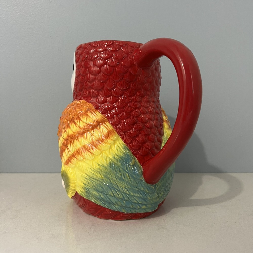 Macaw Parrot Ceramic Pitcher