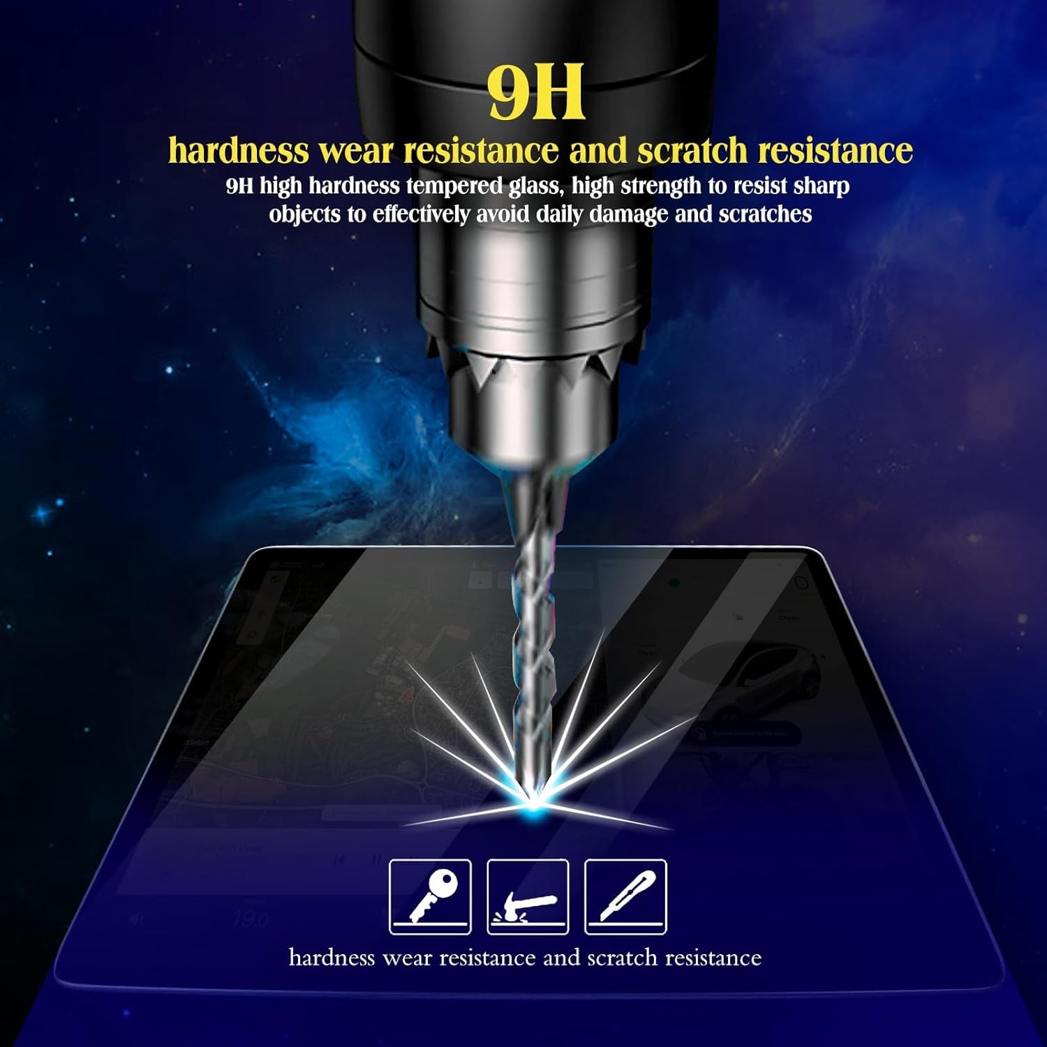 2025 RAM 1500 Screen Protector 14.4Inches MATTE for Tempered Glass Screen Film