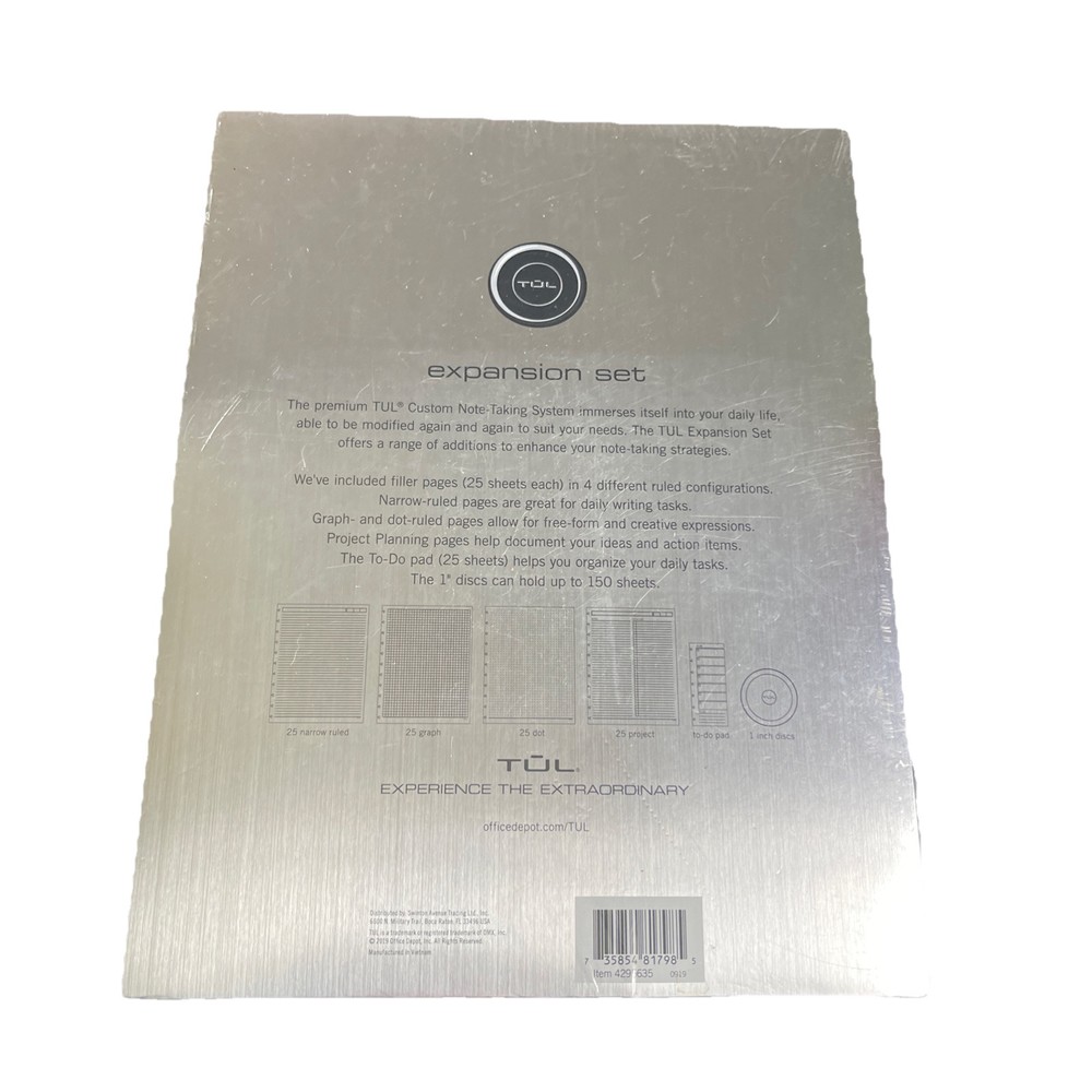 TUL Custom Note-Taking System Letter Size Expansion Set 4295635