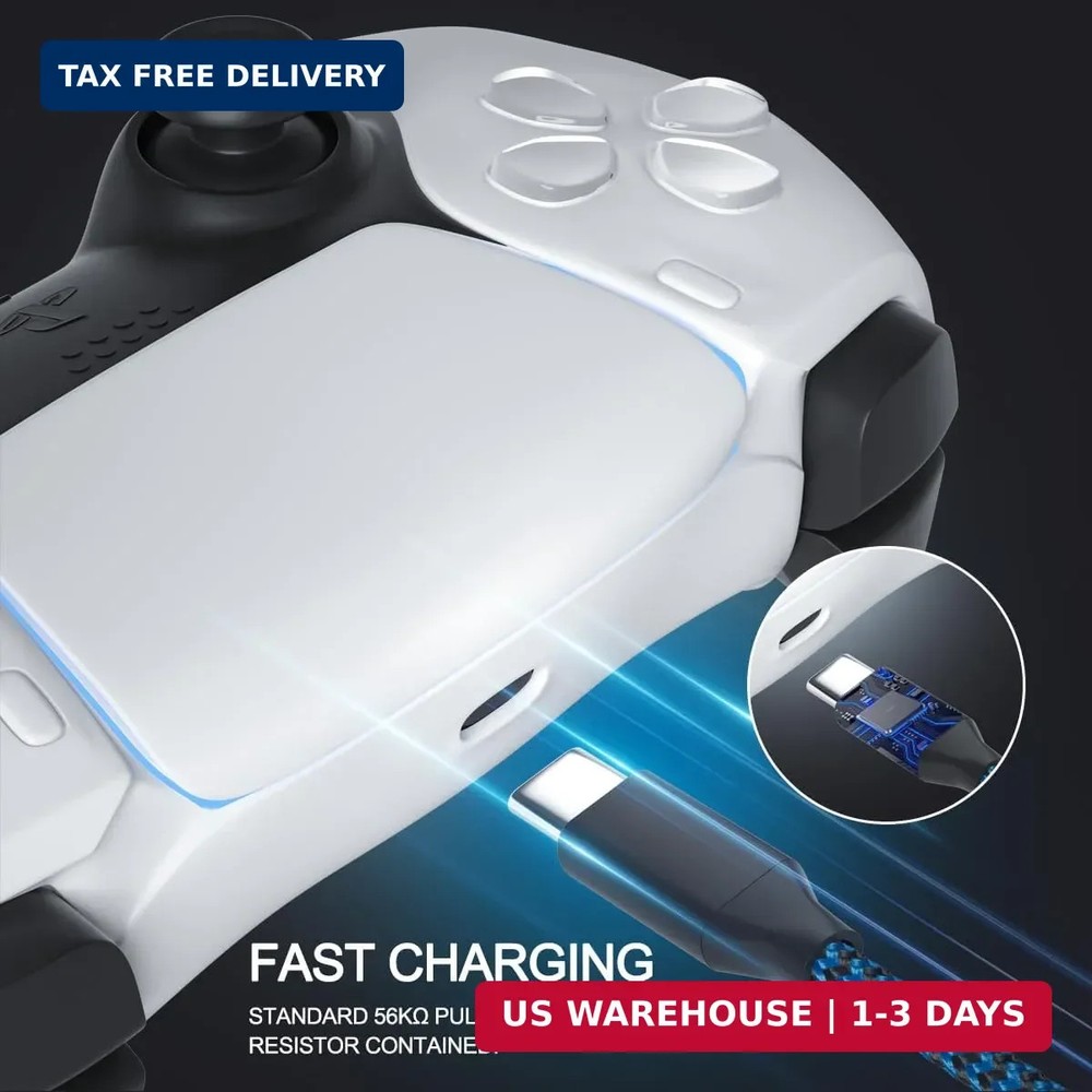USB C Cable PS5 Controller Charger for Xbox Series X,S Controller,PS5 Charger Ca