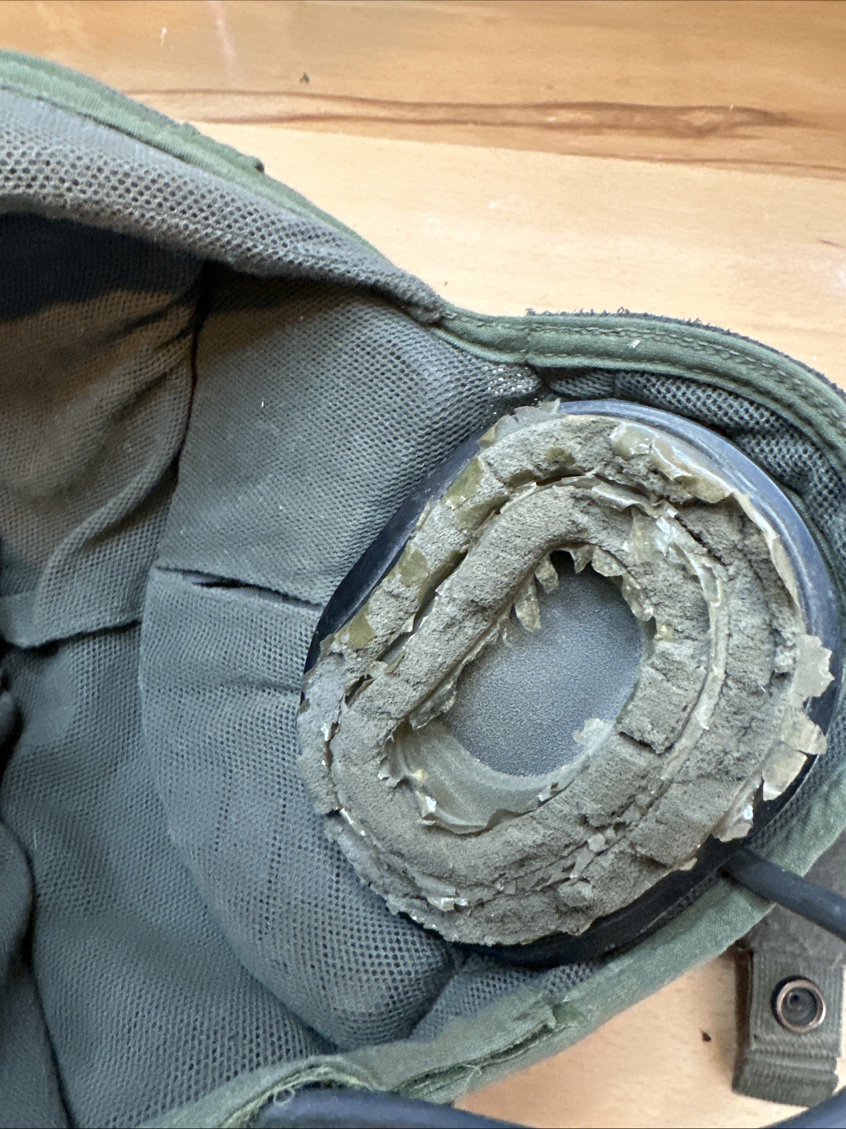 USED CVC TANKER CREWMAN HELMET TACTICAL HEADSET LINER BOSE COMMS BOOM MIC LARGE