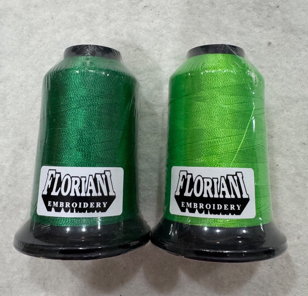 Floriani Embroidery Thread 10 New Spools Polyester Multiple Colors