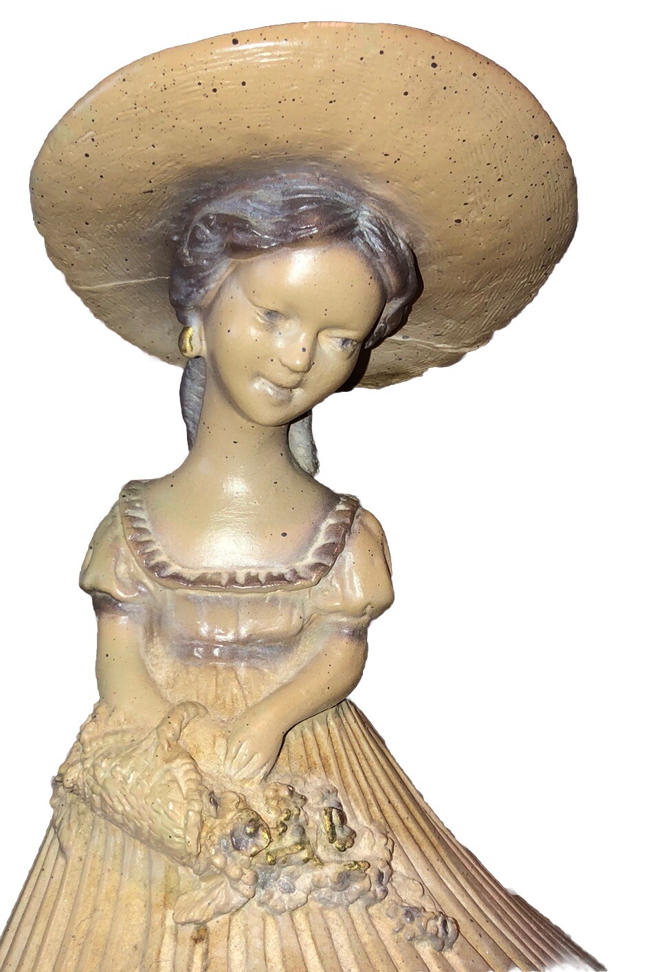 1975 Universal Statuary Garden Sculpture Figurine 12” Southern Belle Girl 😊