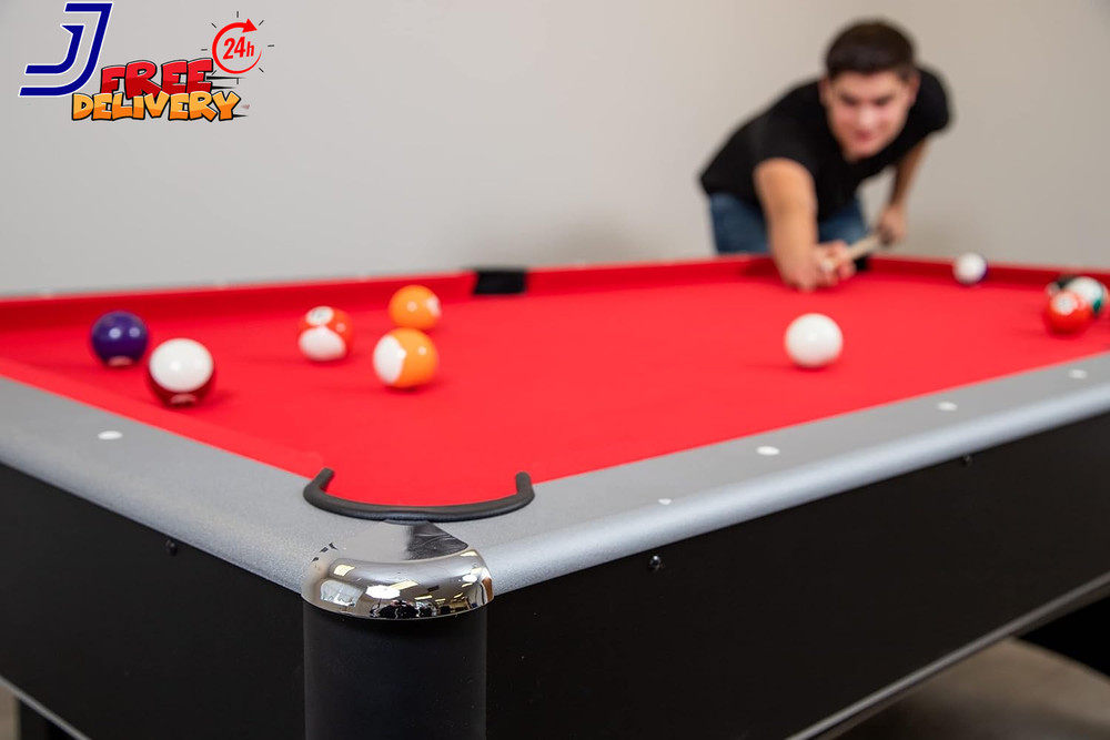 7 Foot Pool Table with Table Tennis Top Space Saving Ping Pong & Pool Table Comb