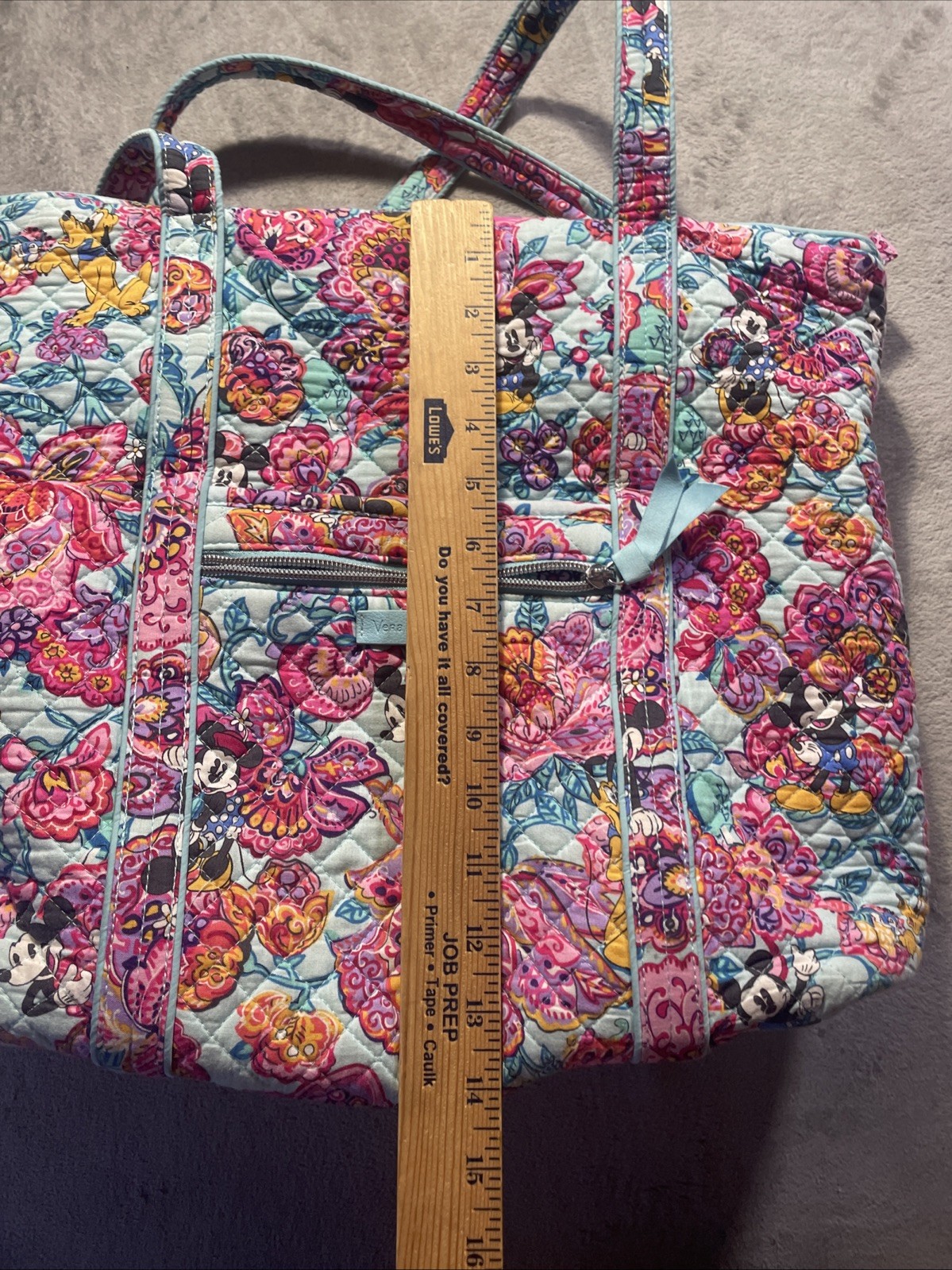 Disney Mickey Mouse and Friends Colorful Garden Iconic Vera Tote by Vera Bradley