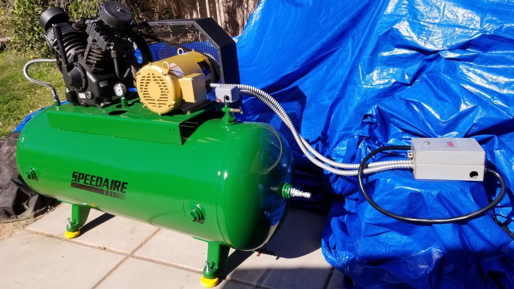 SpeedAire air Compressor 10hp 34 CFM Three Phase