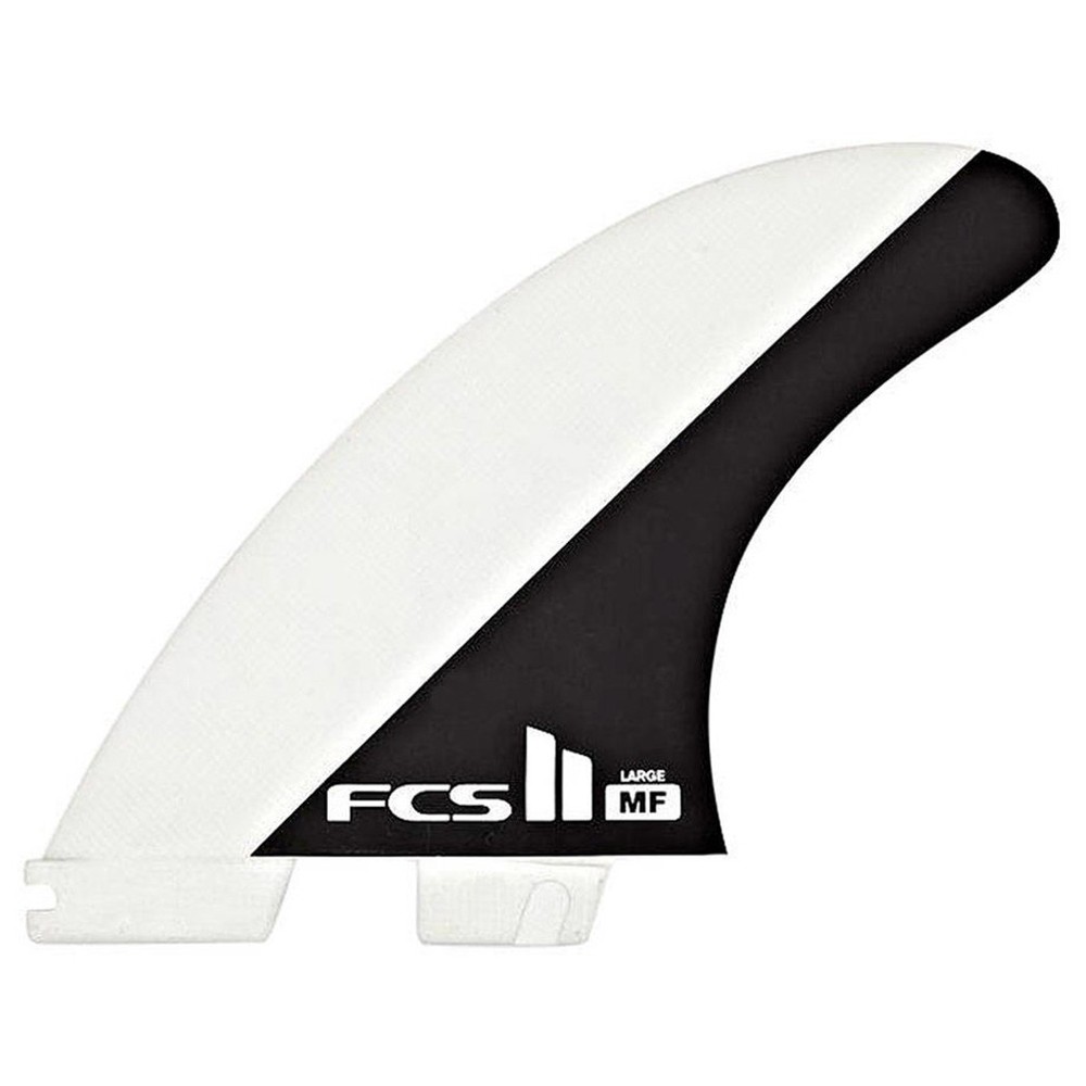 FCS 2 MF PC Tri-Fin Set Black-White M