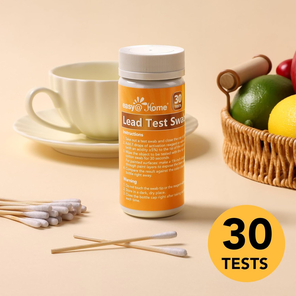 Lead Test Kit – 30 Rapid Testing Swabs with 30‑Second Colour‑Change Results. at