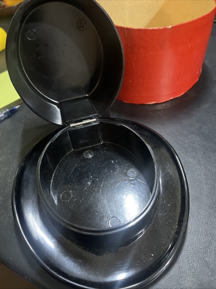 Bakelite Flip Open Top Hat Storage.